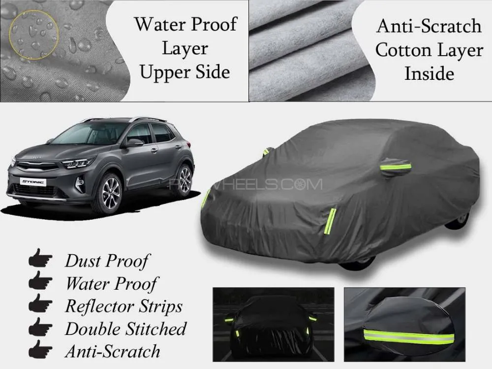 Kia Stonic 2021-2024 Top Cover | Grey | Anti-Scratch | Double Layer | Heat Proof | Water Proof Image-1