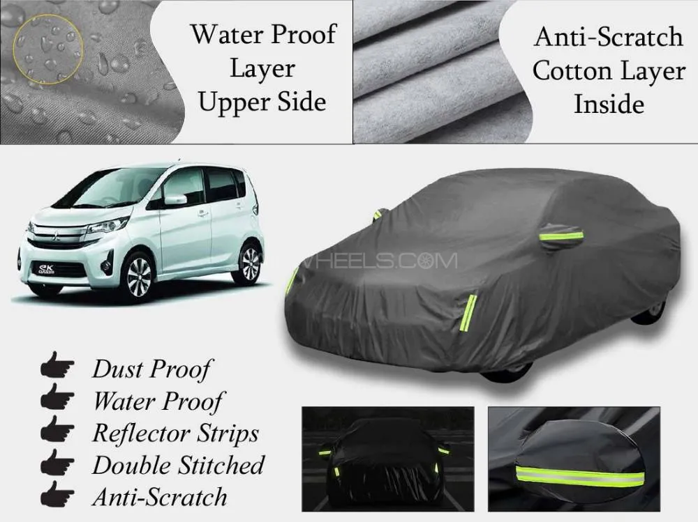 Misubishi EkWagon 2013-19 Top Cover | Grey | Anti-Scratch | Double Layer | Heat Proof | Water Proof Image-1