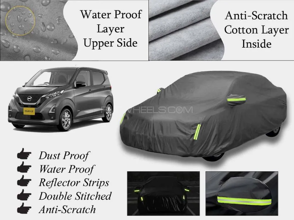 Nissan Dayz 2019 - 2024 Top Cover | Grey | Anti-Scratch | Double Layer | Heat Proof | Water Proof Image-1