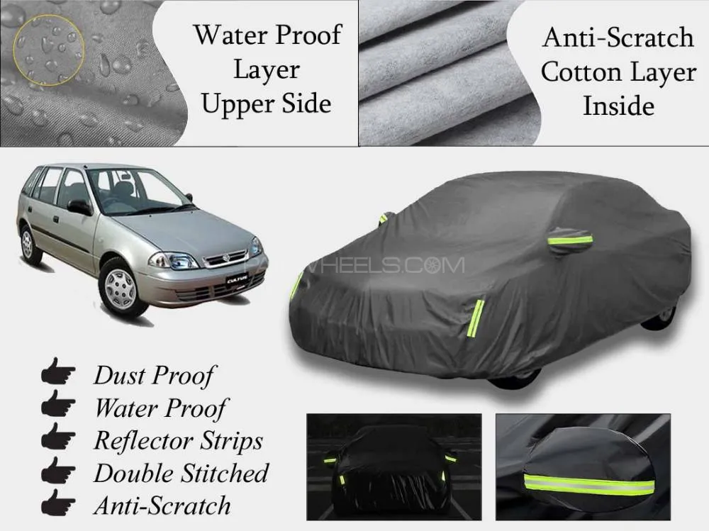 Suzuki Cultus 2007 - 2016 Top Cover | Grey | Anti-Scratch | Double Layer | Heat Proof | Water Proof Image-1