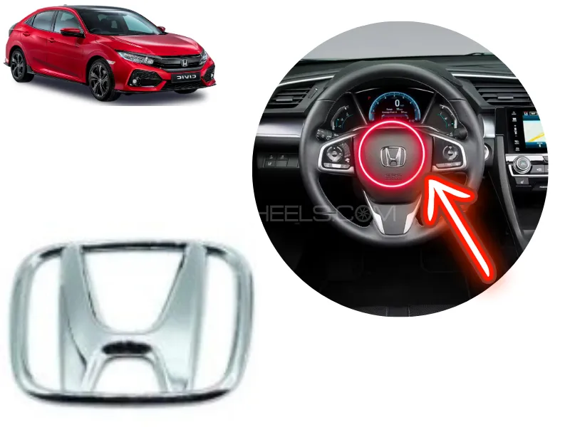 Honda Civic 2016-2022 Steering Wheel Emblem 