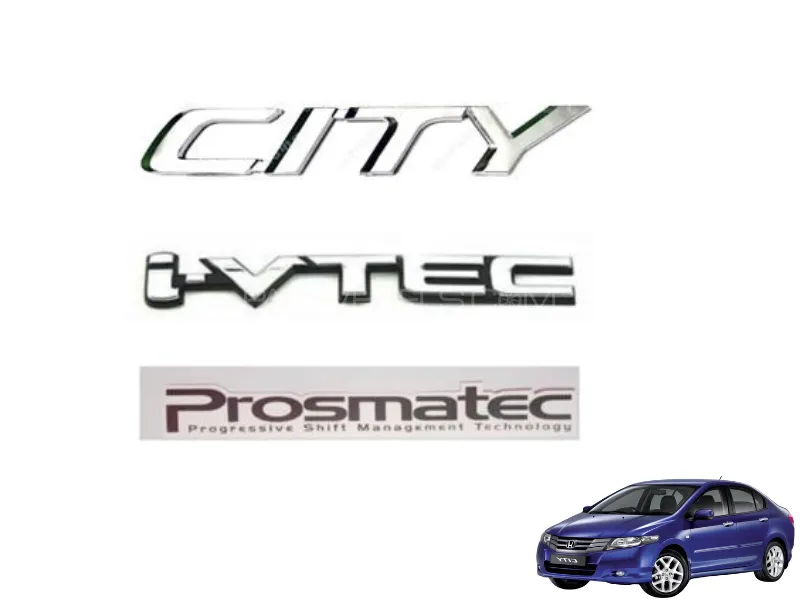 Honda City 2009-2021 Logo ivtec Decal Sticker Image-1