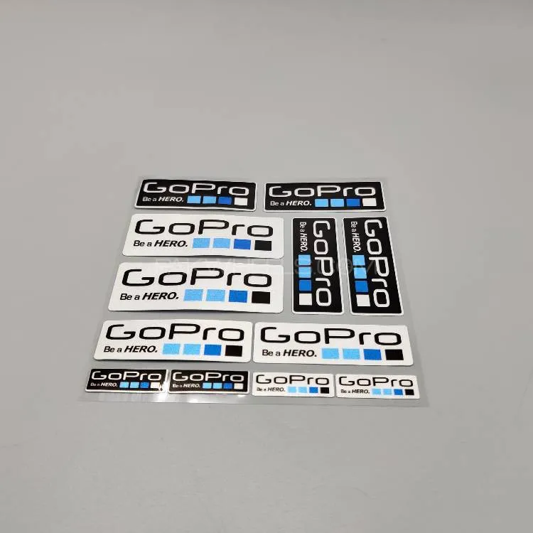 Premium Quality Custom Sticker Big Sheet For Car & Bike Embossed Style GO PRO Image-1