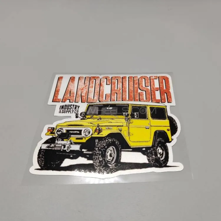 Premium Quality Custom Sticker Sheet For Car & Bike Embossed Style LANDCRUISER Image-1