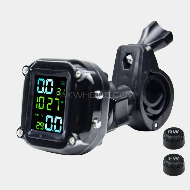 TPMS Tire Pressure Monitoring System Wireless Motor Bike Sensor In Premium Quality 1 Pc Image-1