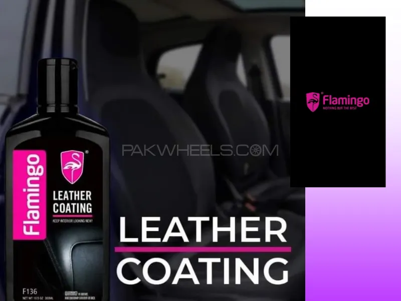 Flamingo Leather Coating Wax 300ml F136 – Interior Detailer Leather Restorer Quick Coat For Car Inte Image-1