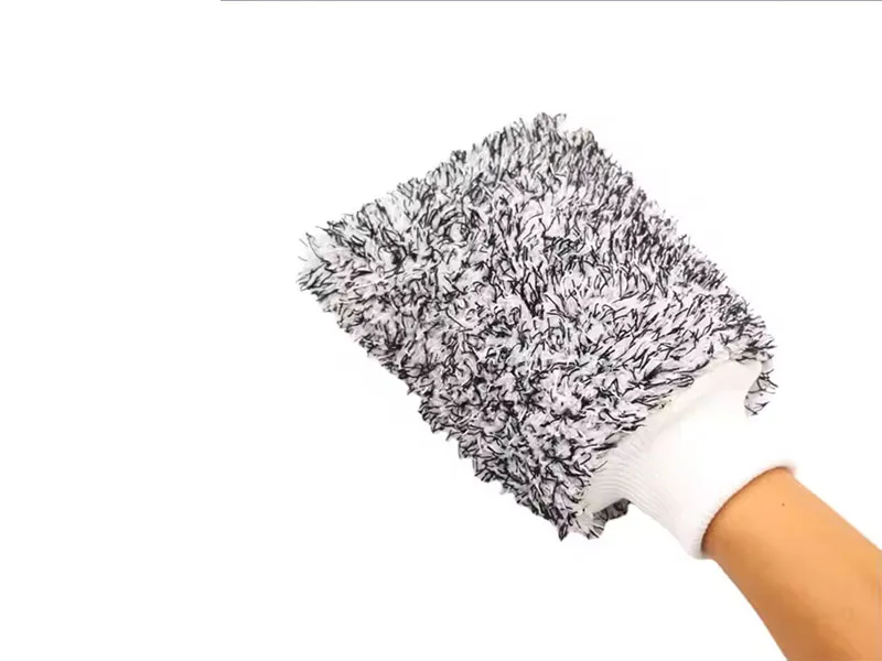 Amazing Microfibre Grey Cyclone Mitt Washing Gloves,Extreme Water Carrying Capacity Image-1