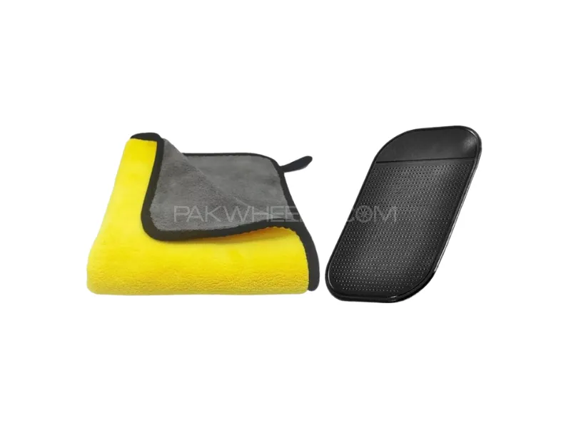 Zingfix Microfiber Towel 600GSM + Anti Slip Mat Image-1