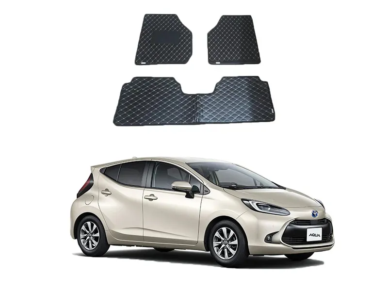 Toyota Auqa 7D Floor Mat ( Flat Style ) - Model 2022-2024 Image-1