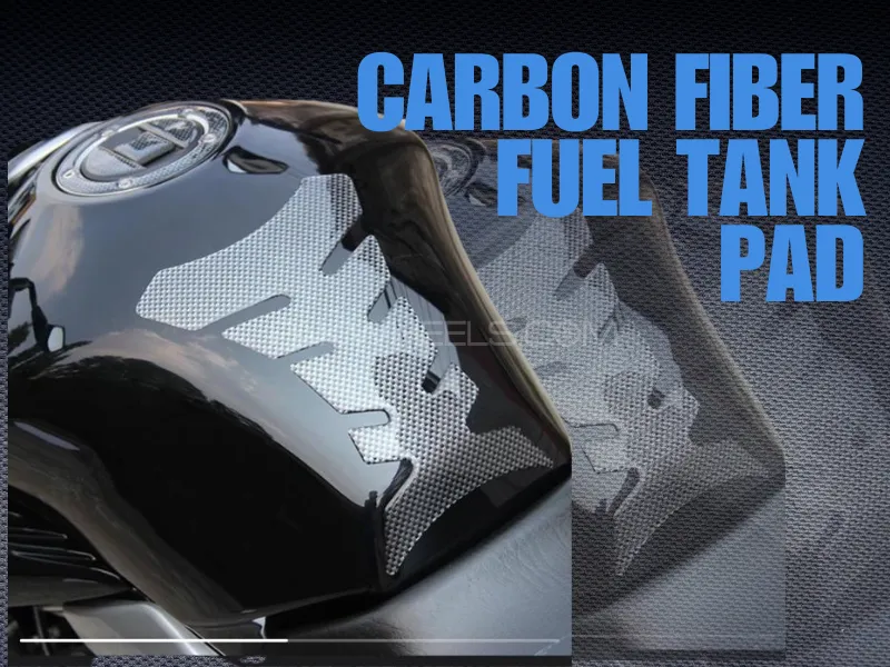 Universal Carbon Fiber Pad for Motor Cycle Fuel Tank Image-1