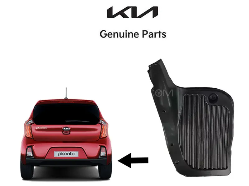 Genuine Guard Mud Flap Rear Wheel Right Side 1 Pc for KIA Picanto 2019 to 2024 Image-1