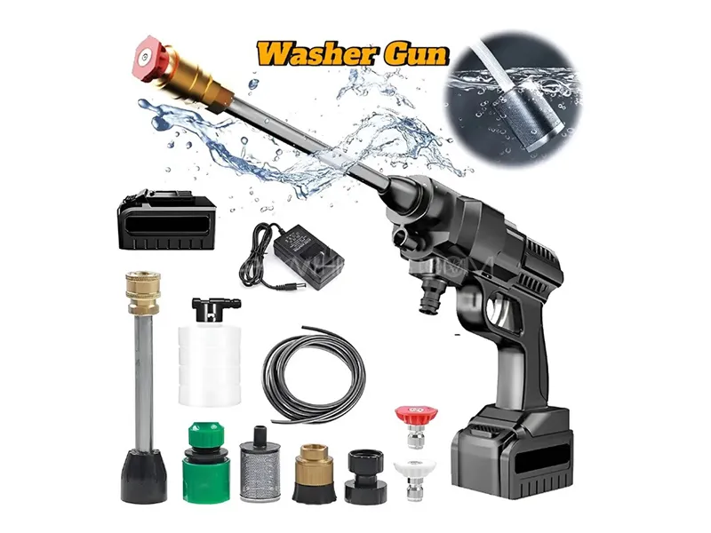 Wireless Pressure Washer Gun 48v Battery | For Car, Bike, Solar Panels etc Image-1