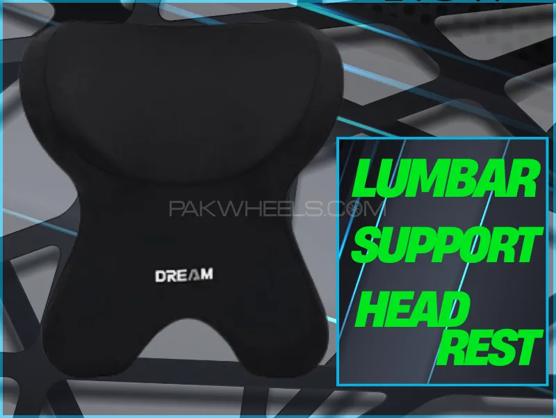 Lumbar Support Headrest - Memory Core  Image-1