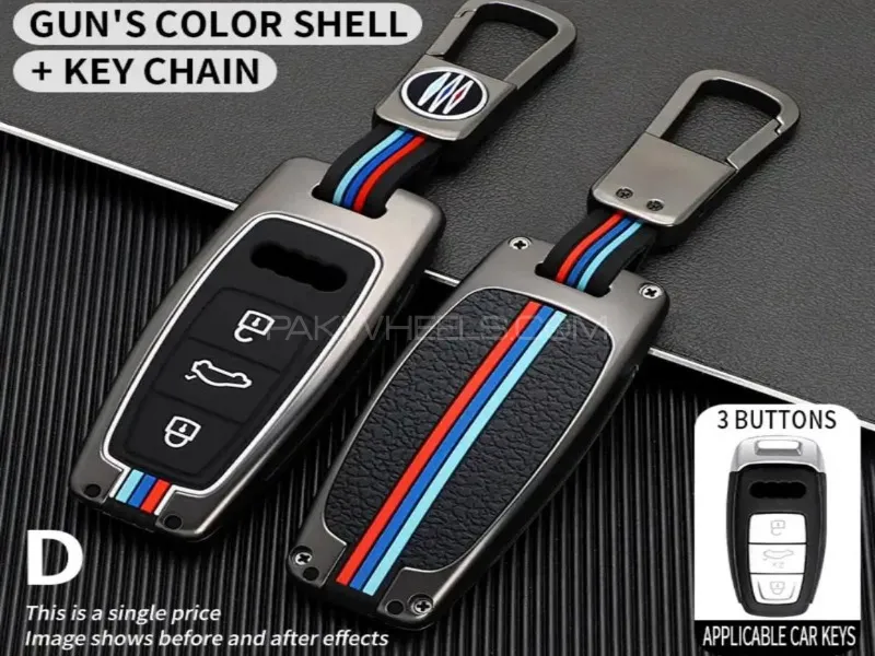 Audi E-tron Metal Keycover with Keychain
