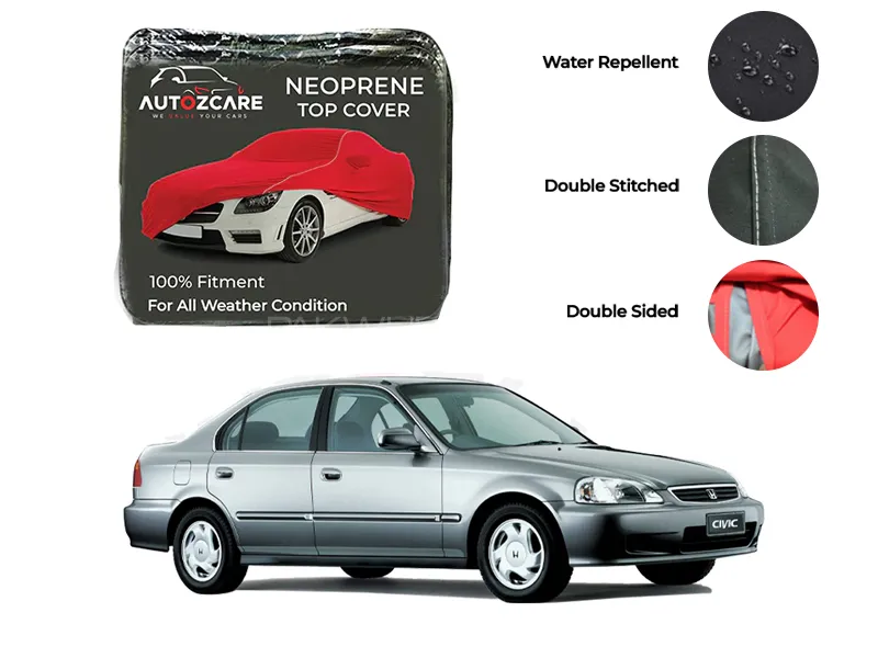 Honda Civic Neoprene Top Cover - Model 1996-2001 Image-1