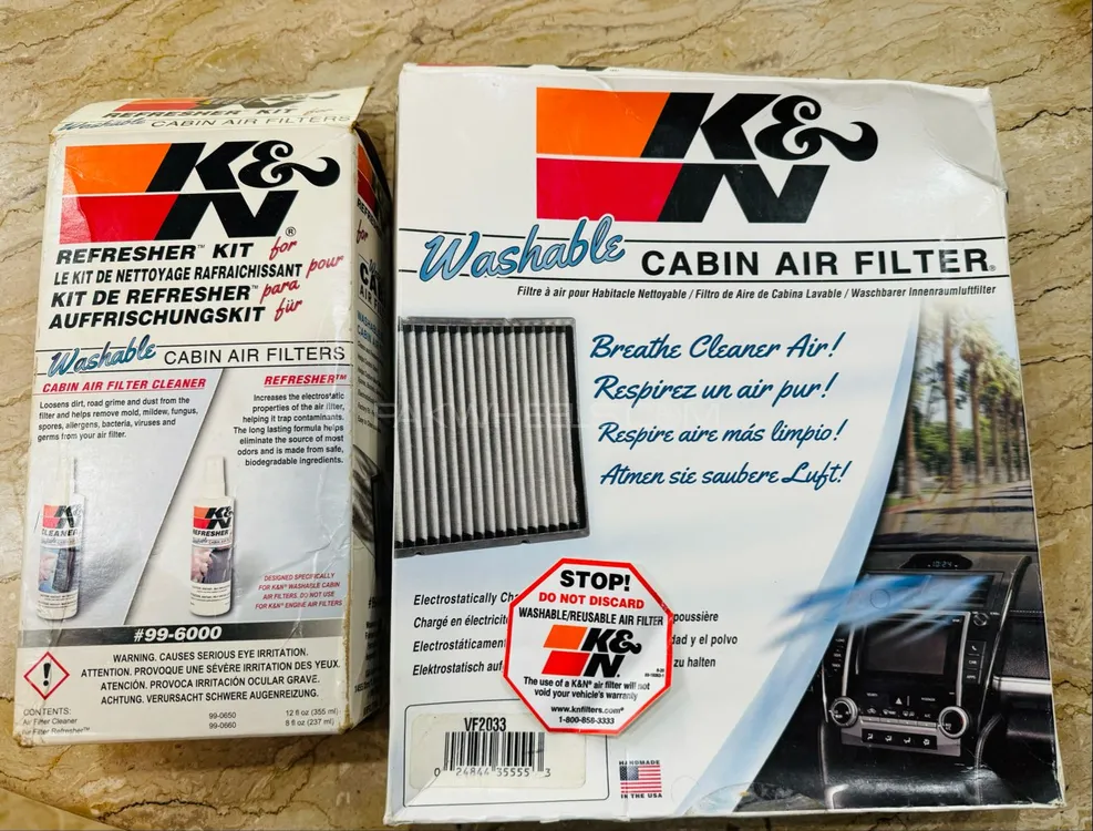 K&N Cabin Air Filter for Honda Civic 2016-2021 with Refresher Kit Image-1