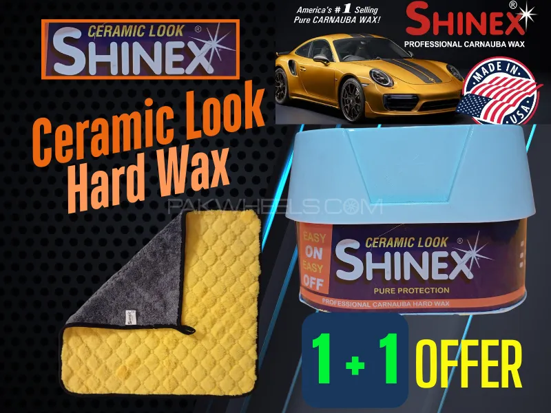 SHINEX HARD WAX 7-oz - 200-gm | Car Wax Polish  | Ceramic Look Image-1