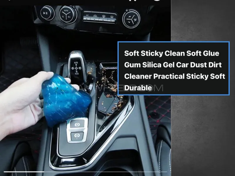 Car Vent Magic Dust Cleaner, Sliding Gel Image-1