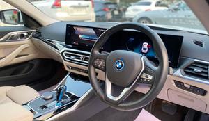 BMW i4 eDrive40 
Model: 2021
Mileage: 16,500 km 
unregistered 
Fresh Import 2025

*BMW heads-up display 
*BMW iconic sound electric 
*Digital curve led display 
*LED headlamps
*Apple carplay
*Ambient lighting
*Driving modes
*Parking assistant plus
*Panorama view
*Active cruise control with stop and go function
*Lane assistant
*Speed limiter
*Electric memory seats 
and many more options

Calling and Visiting Hours

Monday to Saturday

11:00 AM to 7:00 PM