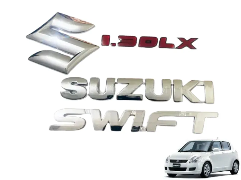 Suzuki Swift Dlx 1.3  Monogram Emblem 4 Pieces Image-1