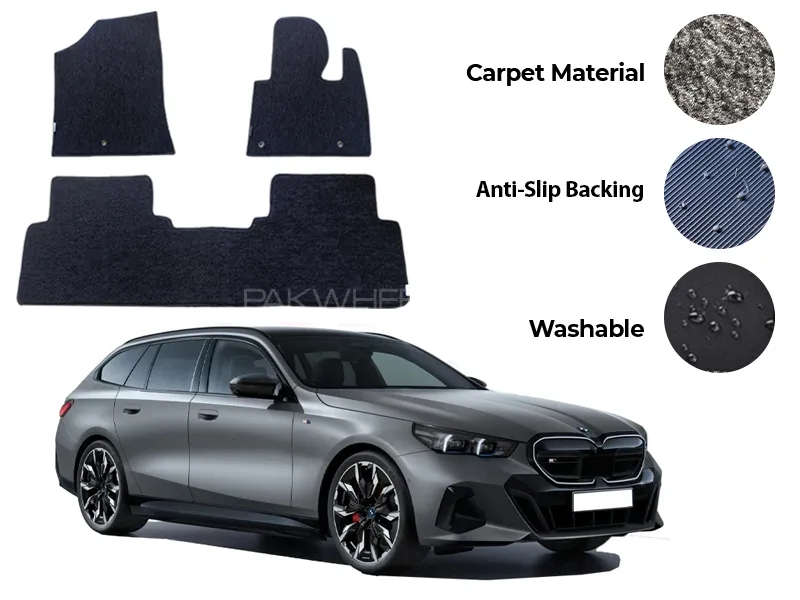 BMW i5 Genuine Fitting Carpet Floor Mat 5PCS - Model 2023-2025 Image-1