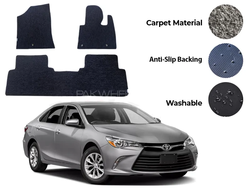 Toyota Camry Genuine Fitting Carpet Floor Mat 3PCS - Model 2012-2017