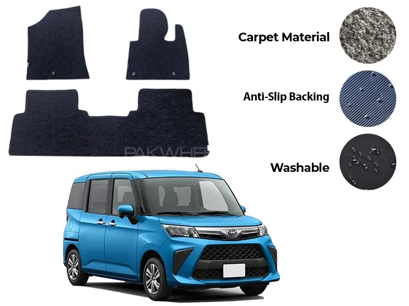 Toyota Roomy Genuine Fitting Carpet Floor Mat 3PCS - Model | 2016-2025 Image-1