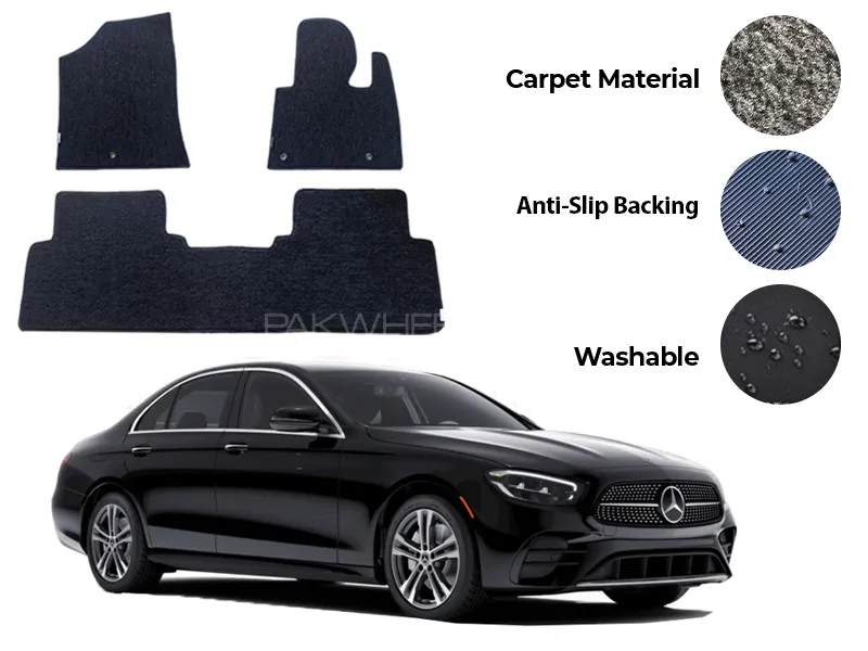Mercedes E180 Genuine Fitting Carpet Floor Mat 3PCS - Model 2016-2025 Image-1