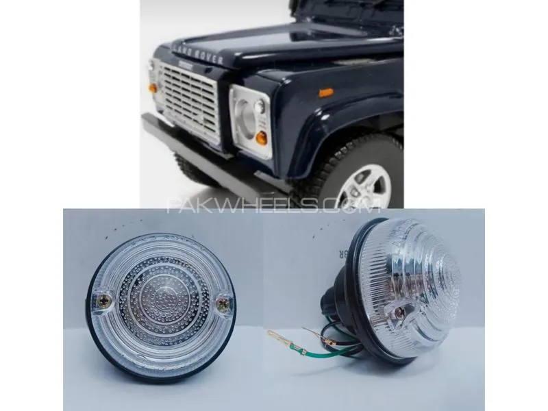 Land Rover Defender Front Parking Light White 2pcs Image-1
