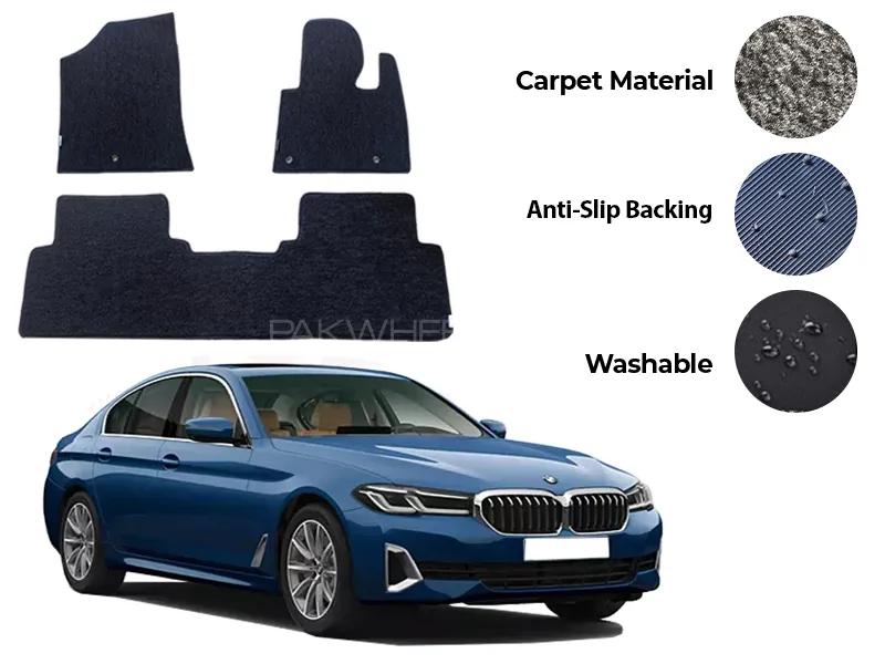 BMW 520/530 Genuine Fitting Carpet Floor Mat 3PCS - Model 2018-2025 Image-1