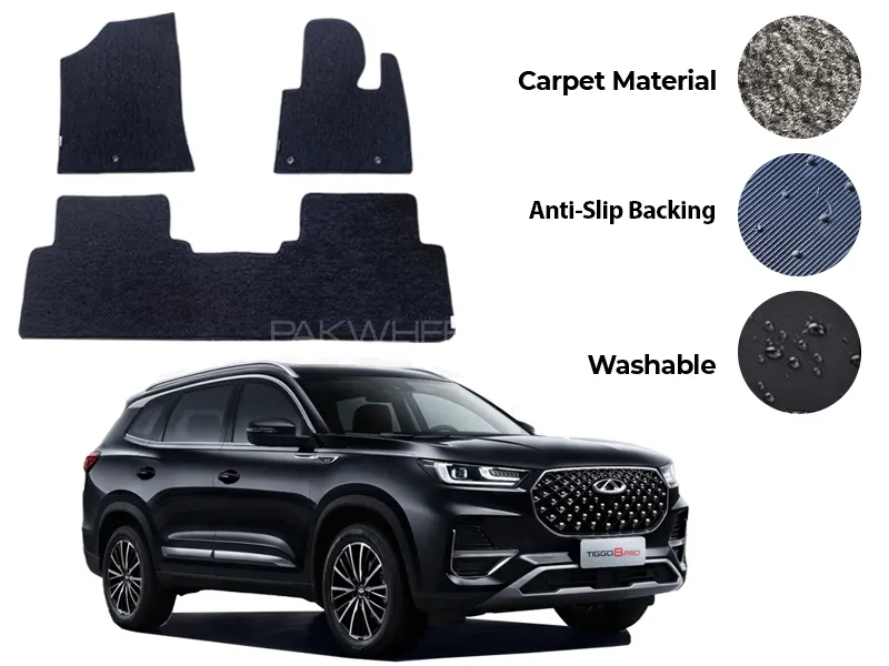 Chery Tiggo 8 Pro Genuine Fitting Carpet Floor Mat 5PCS - Model 2022-2025 Image-1