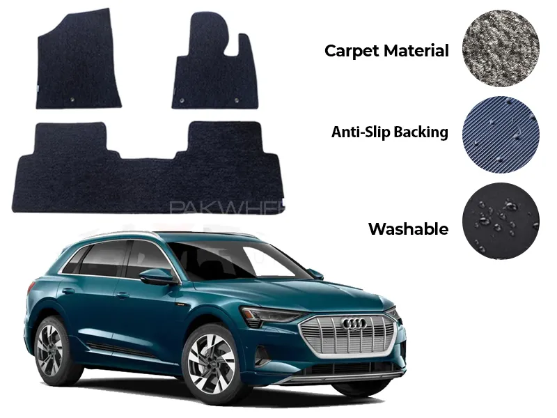 Audi E-Tron Genuine Fitting Carpet Floor Mat 4PCS - Model 2020-2024 Image-1