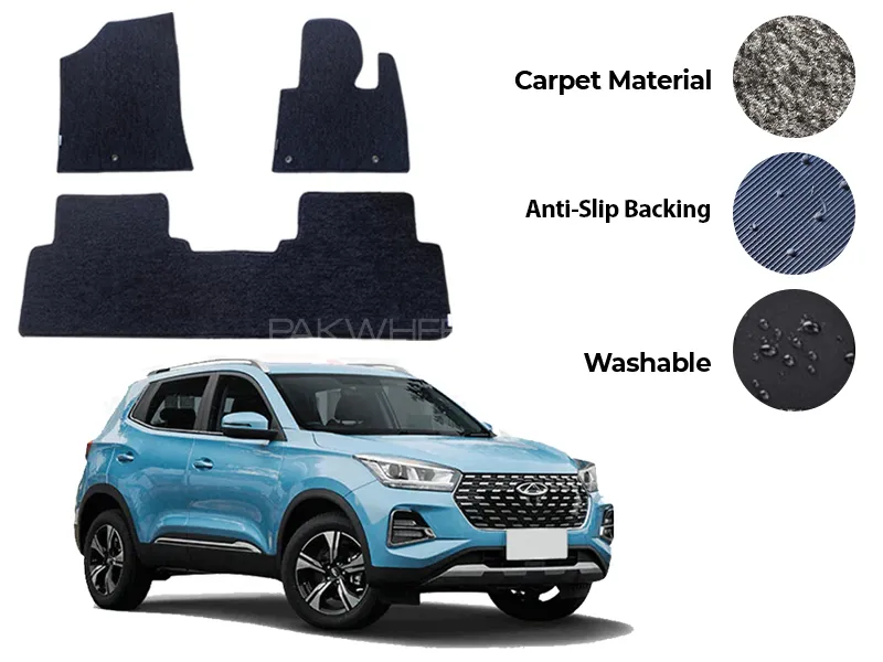 Chery Tiggo 4 Pro Genuine Fitting Carpet Floor Mat 3PCS - Model 2022-2024 Image-1