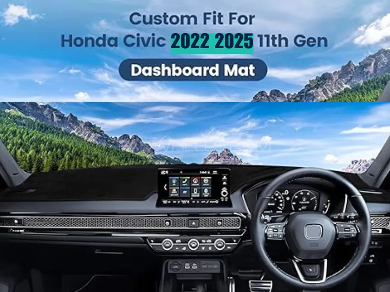 Rich Pile Dashboard Black Carpet for Honda Civic  2022 -2025 Image-1