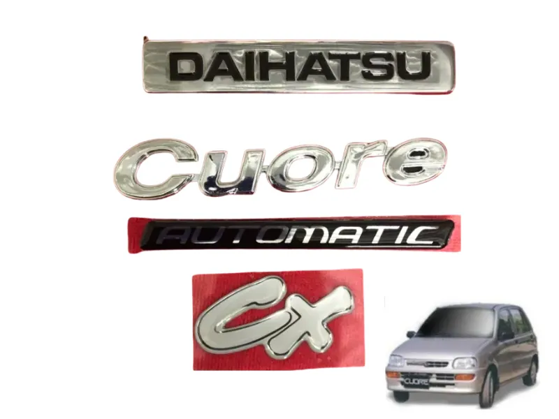 Daihatsu Coure 2000 - 2012 Automatic Emblem - 4 Pcs Image-1