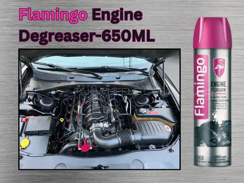 Flamingo Engine Degreaser-650ML | Eliminate Oils Stains, Dirt and Dust From Engine Surface use it Image-1