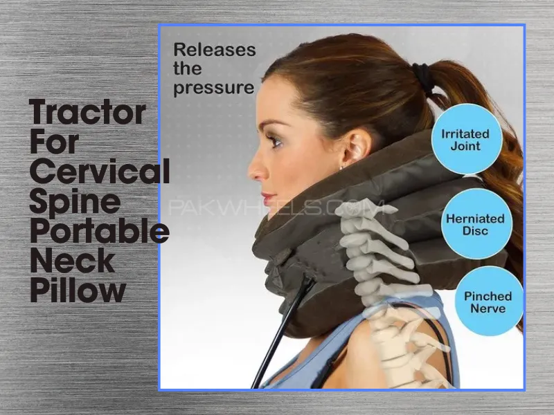 Tractor For Cervical Spine Portable 3 steps Neck Pillow Image-1