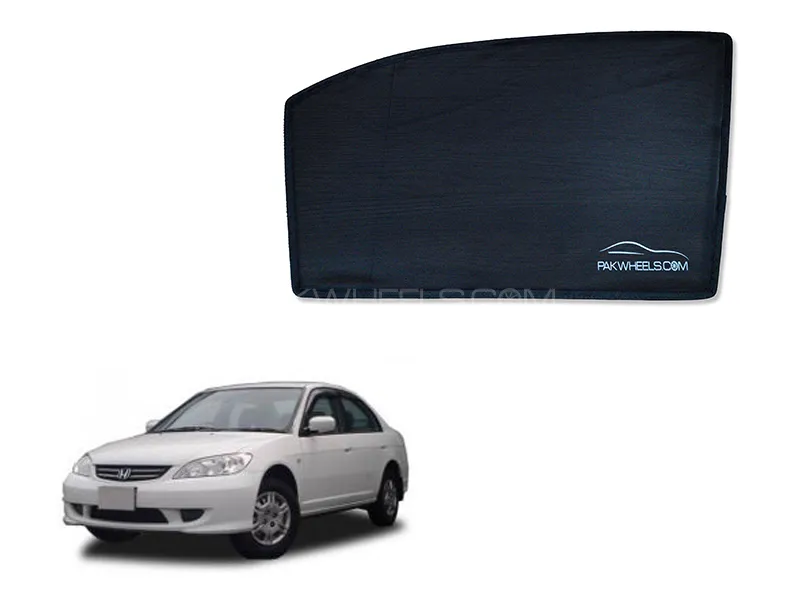 PakWheels Side Shade For Honda Civic 2001-2004  4 Pcs Image-1