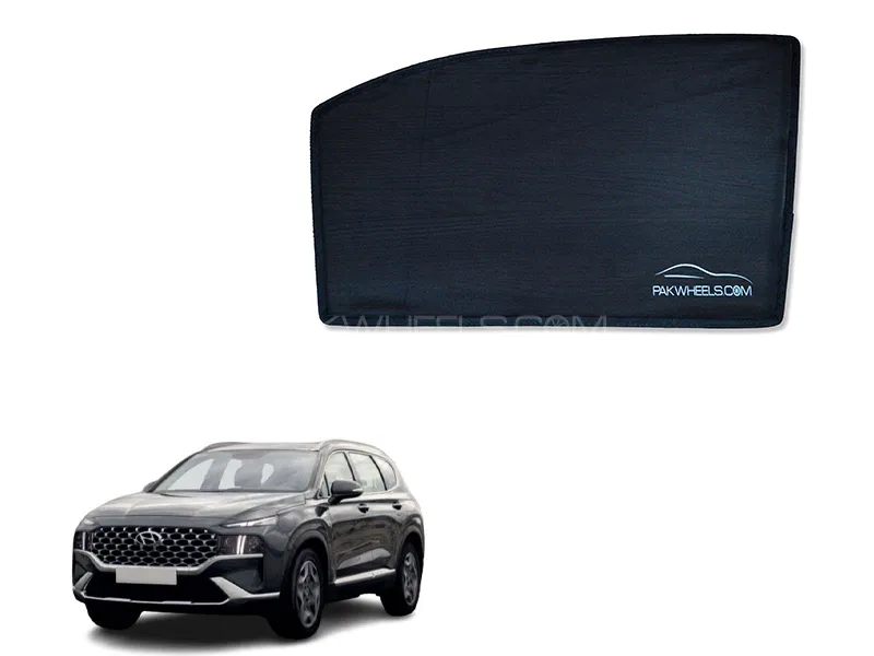 PakWheels Side Shade For Hyundai Santa Fe - 4 Pcs Image-1