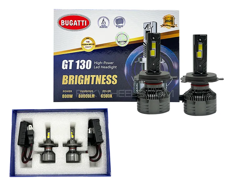 Bugatti GT130 Car Led 80000LM 6500K - H4 -800W - 2025 New Edition (3 Month Warranty) Image-1