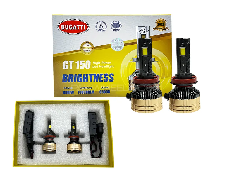 Bugatti GT150 Car Led 100000LM 6500K - H11 - 1000W - 2025 New Edition (3 Month Warranty) Image-1