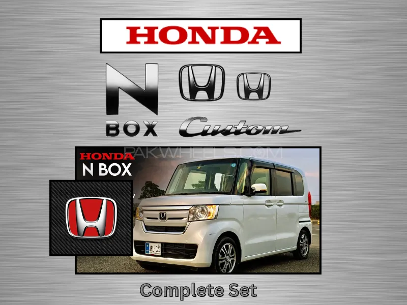 Honda  N Box & Custom Front & Rear [H] Honda Chrome Plated Logo Image-1