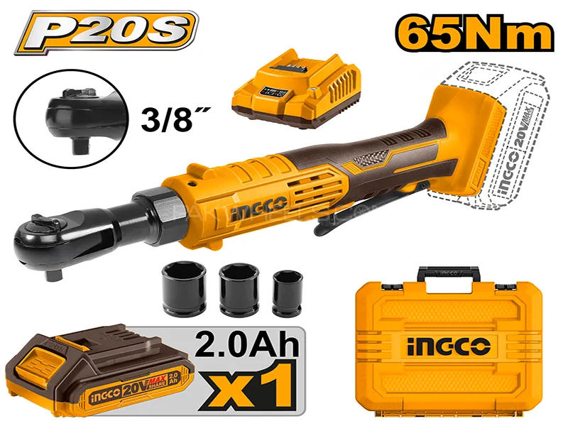 INGCO Cordless Drive Ratchet Model CDRLI2060152 Image-1