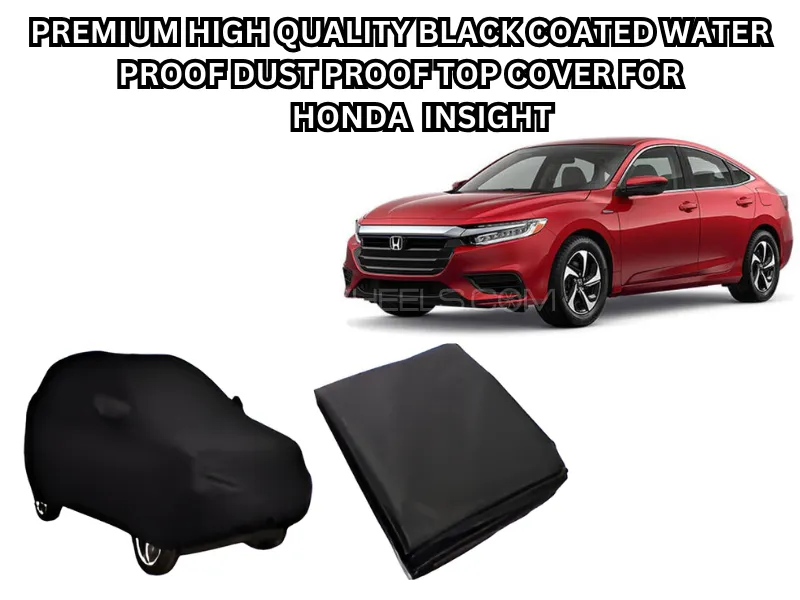 Premium High-Quality Black Coated Waterproof & Dustproof Top Cover for Honda Insight Image-1