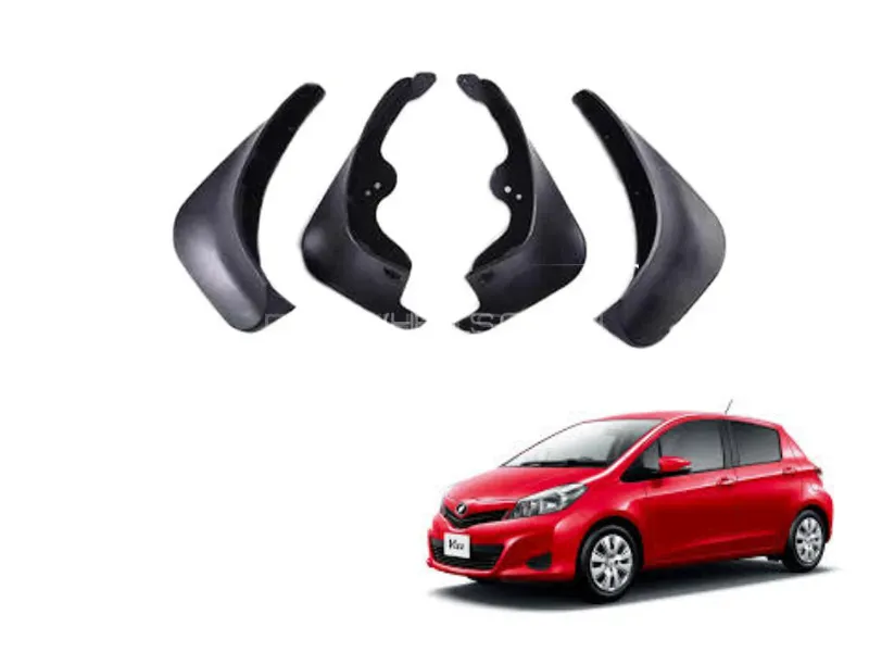Toyota Vitz 2011-2016 Mud Flaps - 4 Pcs Image-1
