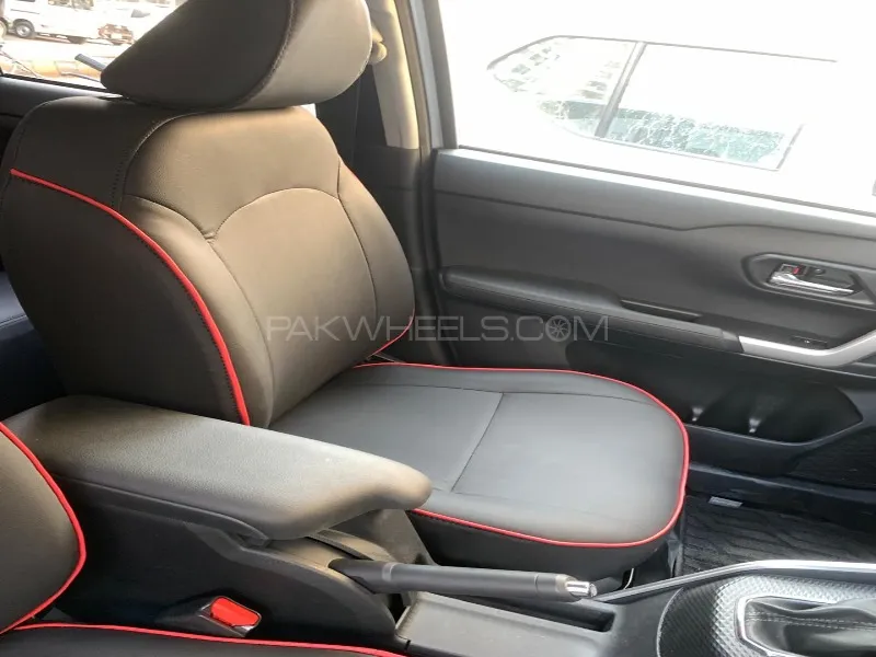 Toyota Raize Seatcovers With Red Pipen Skin Fit - Synthetic leather Toyota Raize Seatcovers With Red Pipen Skin Fit - Synthetic leather Image-2