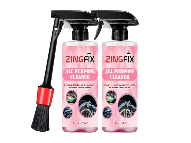 Zingfix All Purpose Cleaner Pack of 2 with Detailing Brush  Image-1