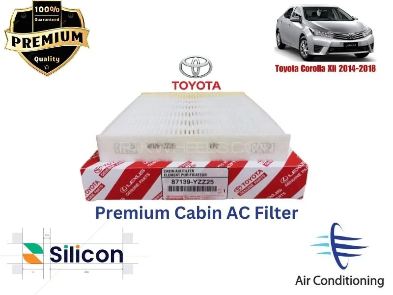 Toyota Corolla 2014-2018 Premium Quality Cabin Filter - Imported Image-1