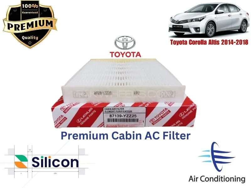 Toyota Corolla Altis 2014-2018 Premium Quality Cabin Filter - Imported Image-1