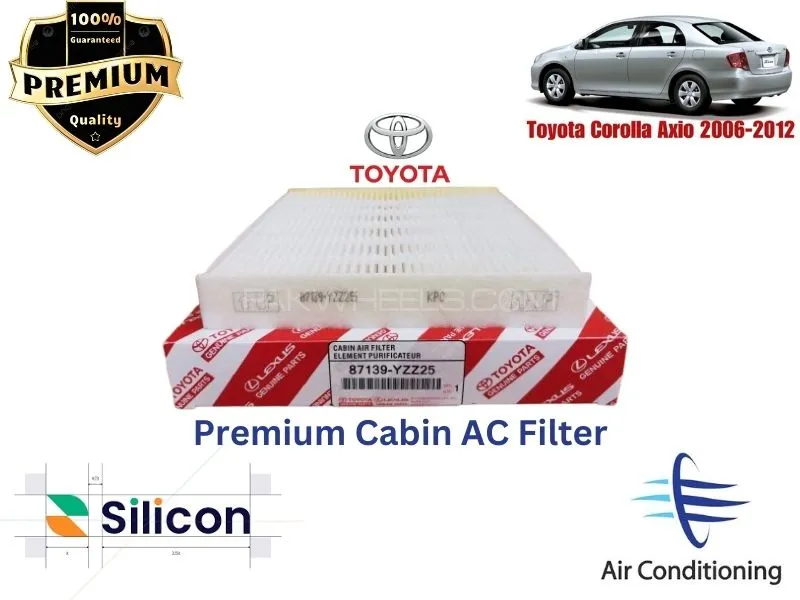 Toyota Corolla Axio 2006-2012 Premium Quality Cabin Filter - Imported Image-1